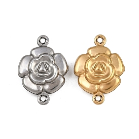 304 подвески из нержавеющей стали, цветок ссылки, ионное покрытие (ip)