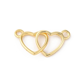 Латунные подвески-сердечки с замком
