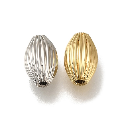 Стойки обшивки латунные бусины, долговечный, без свинца и без кадмия, гофрированный овал