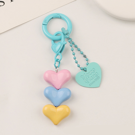 Смолы брелок, с нанесенными напылением сплава, сердце