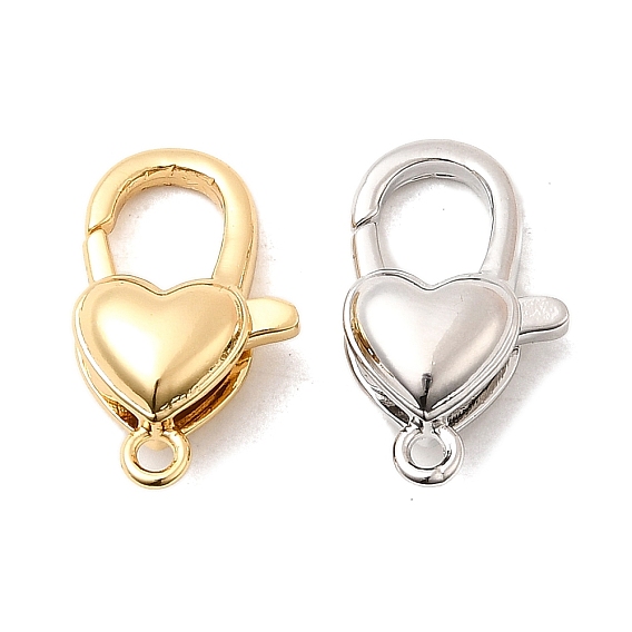 Карабин-лобстеры, латунные, сердце