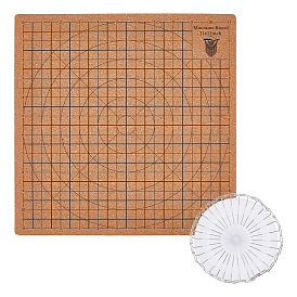 Square Cork Blocking Mats for Knitting, Blocking Boards with Grids for Needlepoint Crochet