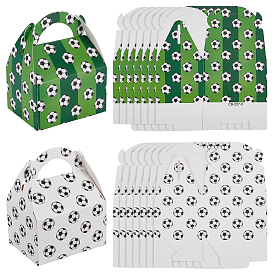 16шт 2цвета футбольный узор крафт-бумага коробки для конфет