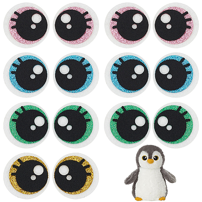 24пары 4цветные полиэстеровые пришивные заплатки, аппликации из ткани, глаз