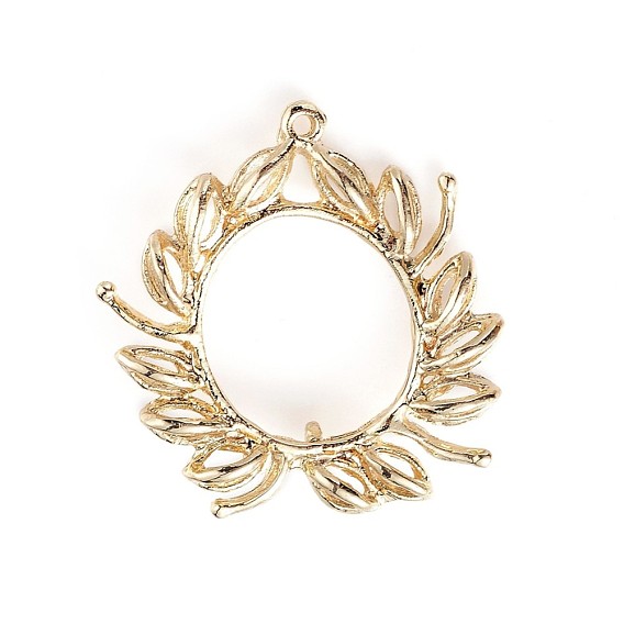 Zinc Alloy Chandelier Component Links, Olive Branch/Olive Wreath