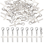 80Pcs Alloy Pendants Decorations, with Alloy Lobster Claw Clasps