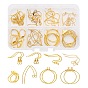 DIY Dangle Earring Making Kits, Including 6Pcs Brass Pendants, 42Pcs Leverback Earring Findings, Wine Glass Charm Rings and Earring Hooks