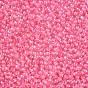Grade A Round Glass Seed Beads, Transparent Inside Colours, Luster Plated