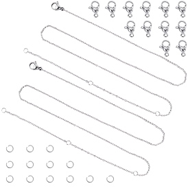 Unicraftale DIY Necklace Making Kits, with 304 Stainless Steel Cable Chains Necklace & Open Jump Rings & Lobster Claw Clasps