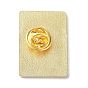 Fashion Tarot Card Enamel Pin, Alloy Enamel Brooch, Golden