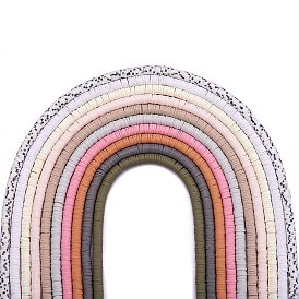 10 нити 10 цвета плоские круглые бусины из полимерной глины ручной работы, диск хейши бусины для гавайских серег браслет ожерелья ювелирных изделий