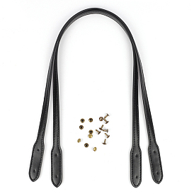 Imitation Leather Bag Strap, with Rivets, for Bag Replacement Accessories