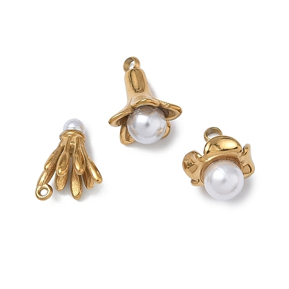 304 прелести нержавеющей стали, с пластиковой имитационной жемчужиной