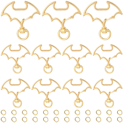 30 комплекты поворотных застежек из сплава, летучая мышь