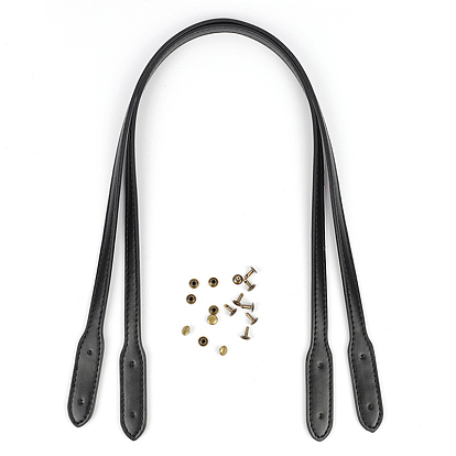 Imitation Leather Bag Strap, with Rivets, for Bag Replacement Accessories