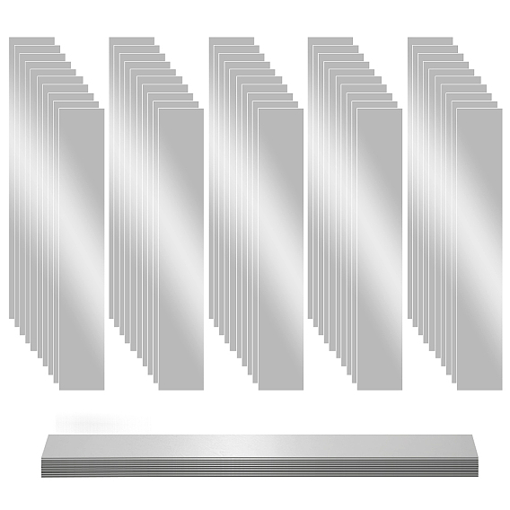 66Pcs 11 Styles 304 Stainless Steel Sheets, Retangle