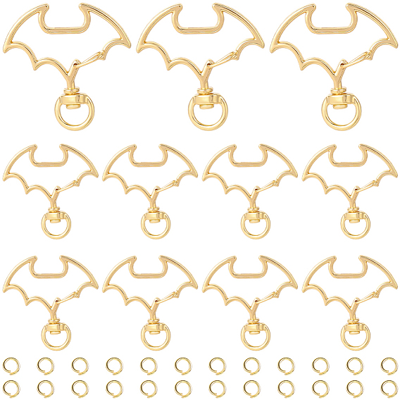 30 комплекты поворотных застежек из сплава, летучая мышь