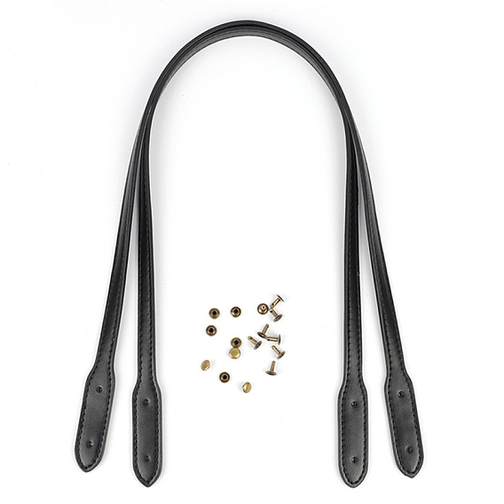 Imitation Leather Bag Strap, with Rivets, for Bag Replacement Accessories