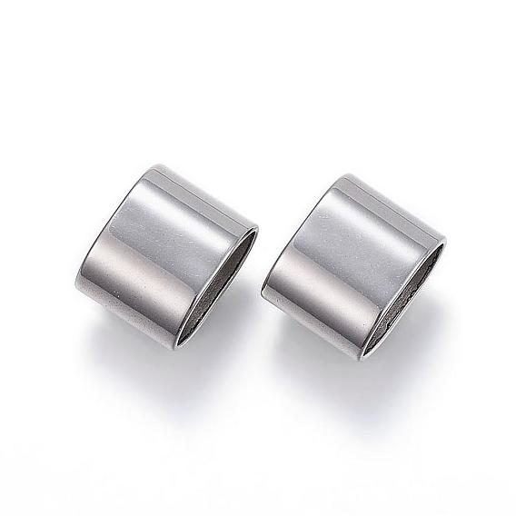 304 Stainless Steel Slide Charms, Rectangle