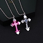 Alloy Enamel Crucifix Cross Pendant Necklace for Easter