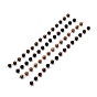 Handmade Wooden Beads Chains, Unwelded, with Brass Eye Pin, Round