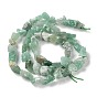 Raw Rough Natural Green Aventurine Beads Strands, Nuggets