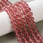 Природного кварца клубники нитей бисера, круглые
