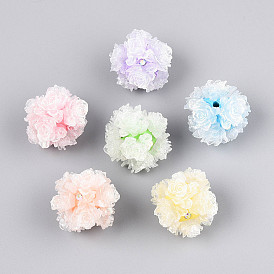 Бусины из полимерной глины со стразами и рельефными смоляными розами, для телефонных цепей, кукольные брелоки и украшения для сумок