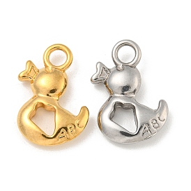 Ионное покрытие (ip) 304 подвески из нержавеющей стали, утка с подвесками в виде буквы abc