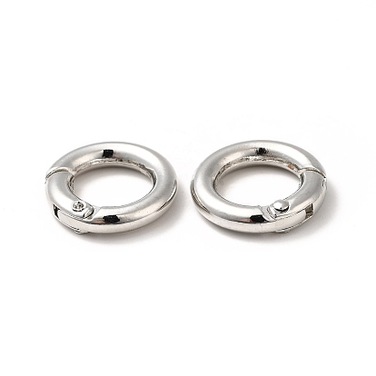 Alloy Spring Gate Rings, O Rings, 6 Gauge, 20x4mm, Inner Diameter: 12mm