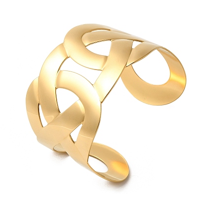 Браслеты-манжеты из нержавеющей стали с узлом-застежкой для женщин