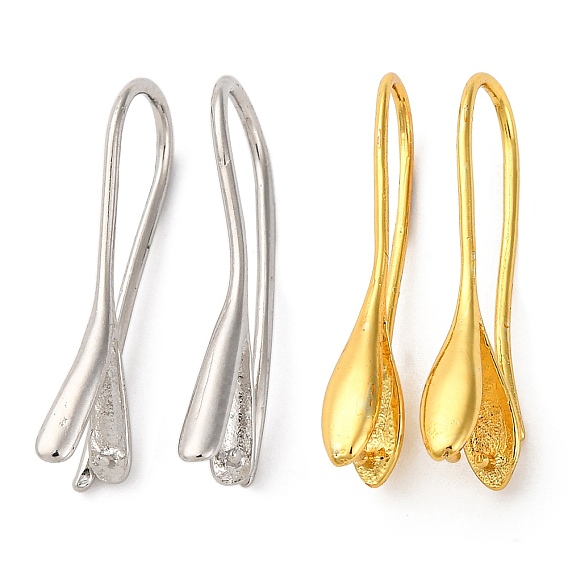 Латунная фурнитура для серег, без кадмия и без свинца, стойки покрытие, долговечный