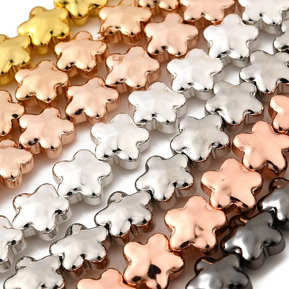 Стеклянные бусины с гальваническим покрытием , звезда, полное покрытие