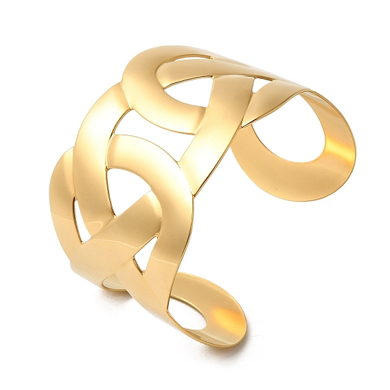 Браслеты-манжеты из нержавеющей стали с узлом-застежкой для женщин