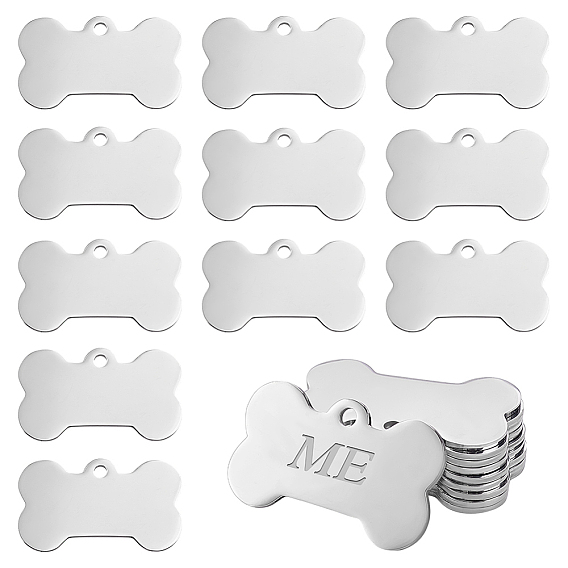 28 шт. 304 подвески из нержавеющей стали, костяное очарование