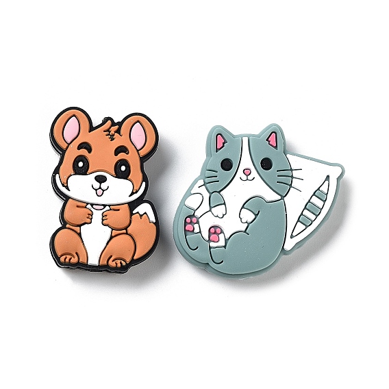 Силиконовые фокусные шарики, DIY уход за ожерельем, белка/кошка