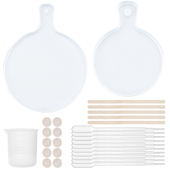 Наборы силиконовых форм gorgecraft diy, силиконовые формы для тарелки с круглой ручкой, силиконовая мерная чашка, пластиковые переносные пипетки, одноразовые латексные детские кроватки, березовые деревянные палочки