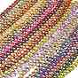 Handmade Porcelain Beads Strands, Speckled Heart, Bright Glazed Porcelain