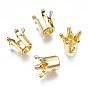 Rack Plating Alloy Beads, Cadmium Free & Lead Free, Crown
