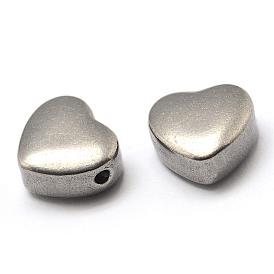 304 Stainless Steel Beads, Heart