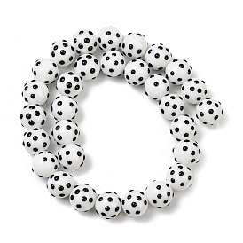 Бусины ручной работы ухабистой бисер нитей, бусины ручной работы, круглые, с эмалью