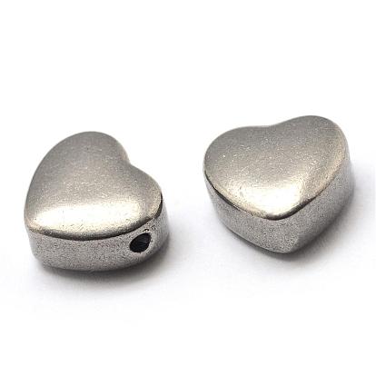 304 Stainless Steel Beads, Heart