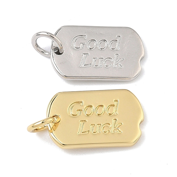 Латунные подвески, овал со словом «талисманы на удачу», долговечный, без кадмия и без свинца, стойки покрытие