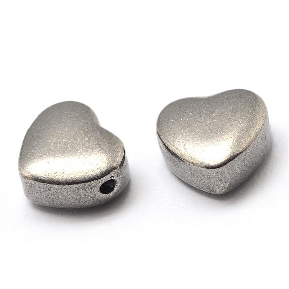 304 Stainless Steel Beads, Heart