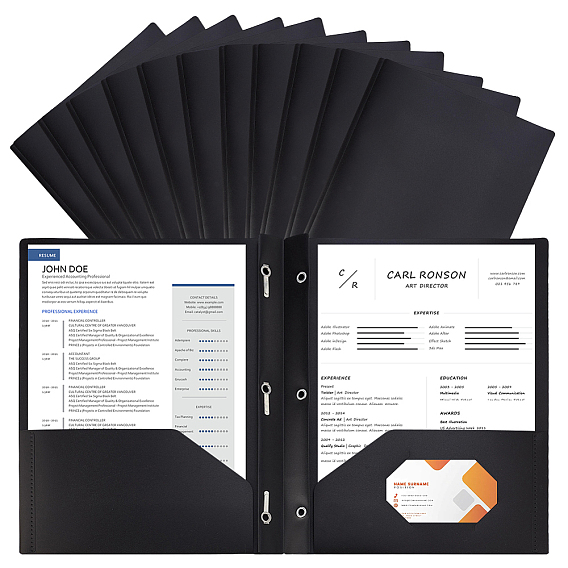 PP Plastic File Folders, Sheet Document Organizer, Rectangle
