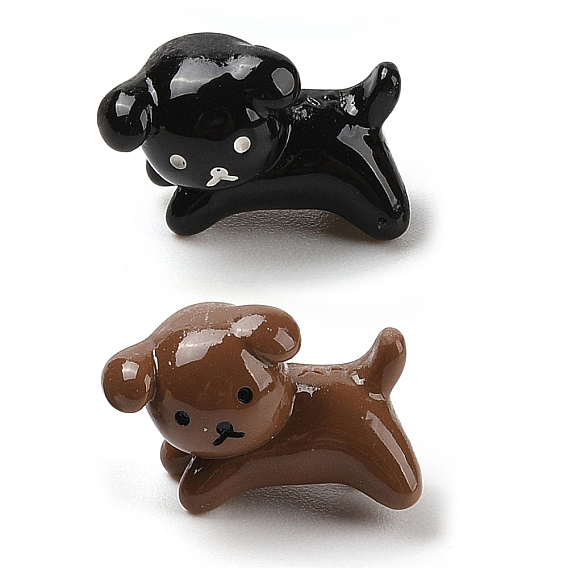 Открытый смоляной щенок декодирует кабошоны, собака