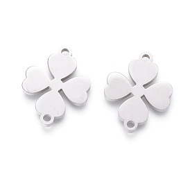 201 Stainless Steel Links, Manual Polishing, Clover