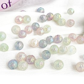 Opaque Acrylic Beads, Round