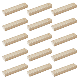 Прямоугольная необработанная деревянная подарочная коробка для хранения, с откидной крышкой, пустой футляр из натурального дерева для рождественских подарков, свадьба, вечеринка, подарочная шкатулка для драгоценностей