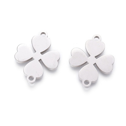 201 Stainless Steel Links, Manual Polishing, Clover